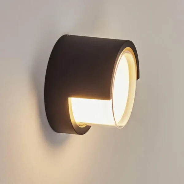hofstein Applique murale d'extérieur Vurey LED Noir, 1 lumière* Lampes Modernes