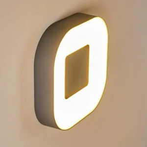 hofstein Applique murale d'extérieur Feldsted LED Argenté, 1 lumière, Changeur de couleurs* Lampes Modernes