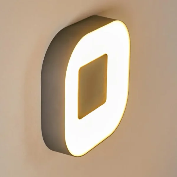 hofstein Applique murale d'extérieur Feldsted LED Argenté, 1 lumière, Changeur de couleurs* Lampes Modernes