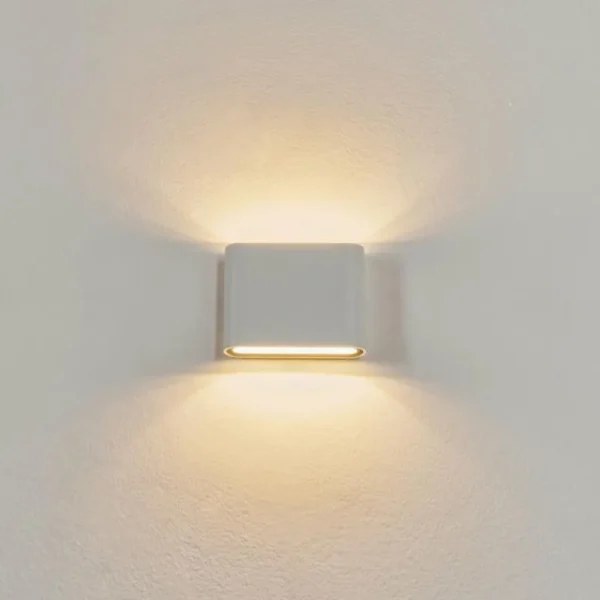 hofstein Applique murale d'extérieur Tammisaari LED Transparent, Blanc, 1 lumière* Lampes Modernes