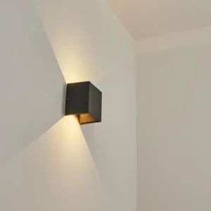 hofstein Applique murale d'extérieur Hoods LED Anthracite, 2 lumières* Lampes En Verre