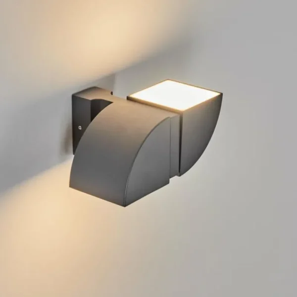 hofstein Applique murale d'extérieur Kontenga LED Anthracite, 2 lumières* Lampes Modernes