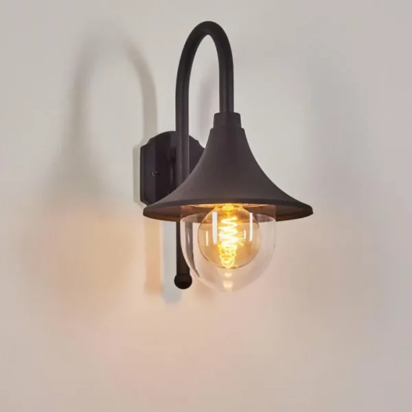 hofstein Applique murale d'extérieur Brilliant Berna Noir, 1 lumière* Lampes Modernes