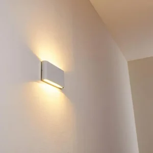 hofstein Applique murale d'extérieur Tinglev LED Blanc, 2 lumières* Lampes Modernes