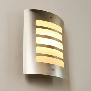 hofstein Applique murale d'extérieur Alslev Acier inoxydable, 1 lumière* Lampes Modernes