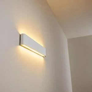 hofstein Applique murale d'extérieur Tinglev LED Blanc, 2 lumières* Lampes Modernes