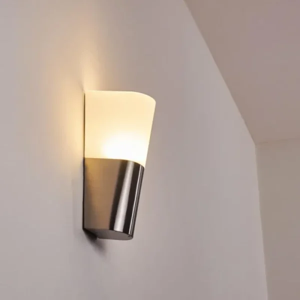 hofstein Applique murale d'extérieur Busalla LED Nickel mat, 1 lumière* Lampes Modernes