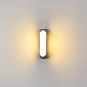 hofstein Applique murale d'extérieur Arvier LED Gris, 1 lumière* Lampes Modernes