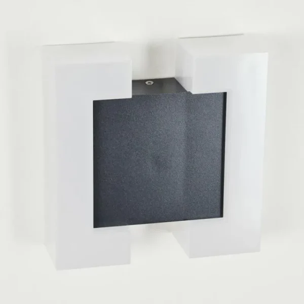 hofstein Applique murale d'extérieur Zoppola LED Anthracite, Blanc, 2 lumières* Lampes Modernes