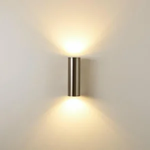 hofstein Applique murale d'extérieur Brachy LED Acier inoxydable, 2 lumières* Lampes Modernes