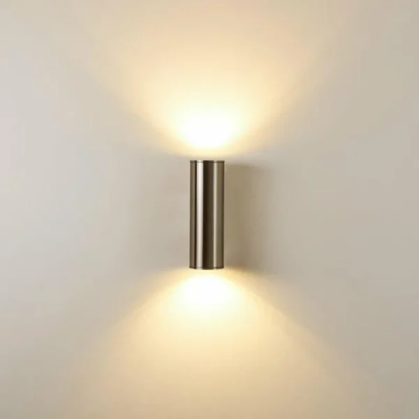 hofstein Applique murale d'extérieur Brachy LED Acier inoxydable, 2 lumières* Lampes Modernes