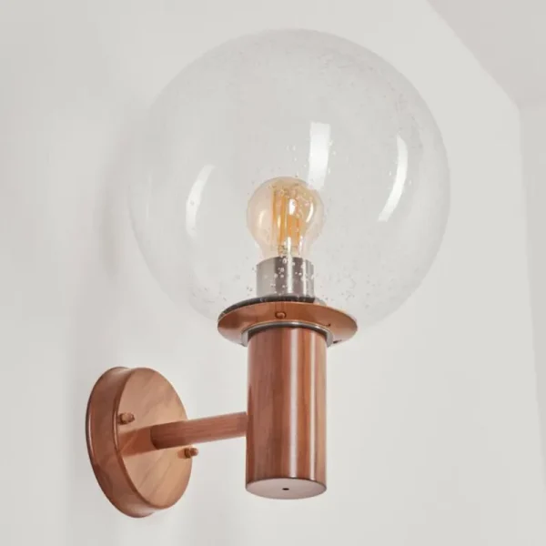 hofstein Applique murale d'extérieur Bubodefo Brun, Couleur bois, 1 lumière* Lampes Modernes