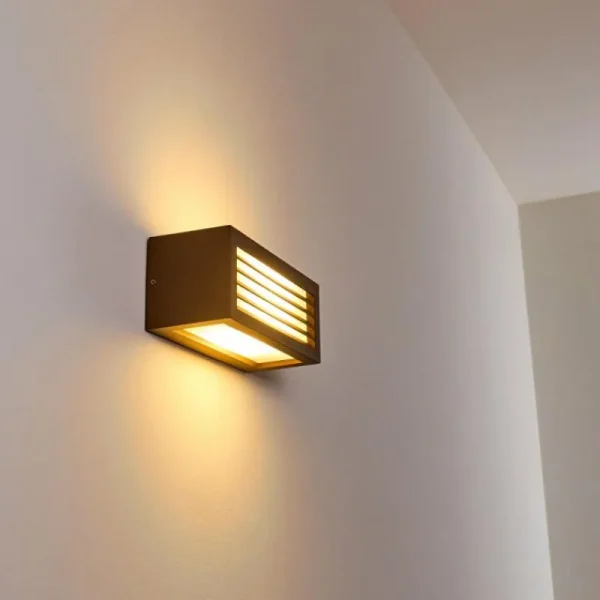hofstein Applique murale d'extérieur Naldmadebro Brun, 1 lumière* Lampes Modernes
