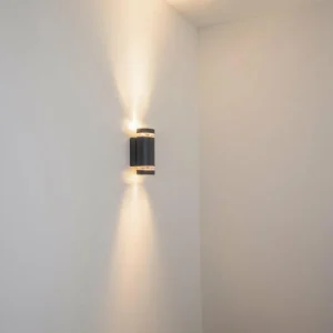 hofstein Applique murale d'extérieur Tagish Anthracite, 2 lumières* Lampes Modernes