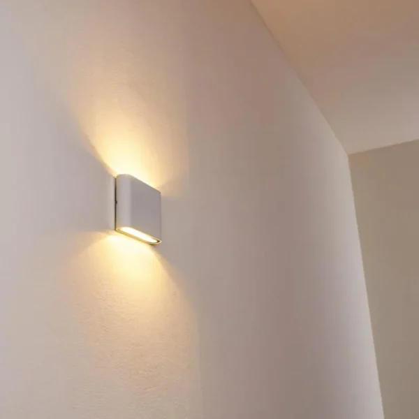 hofstein Applique murale d'extérieur Tinglev LED Blanc, 2 lumières* Lampes Modernes