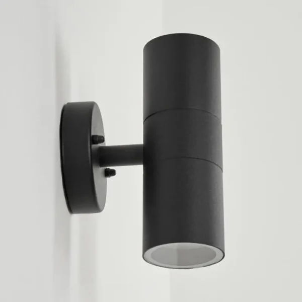hofstein Applique murale d'extérieur Koila Noir, 2 lumières* Lampes Modernes