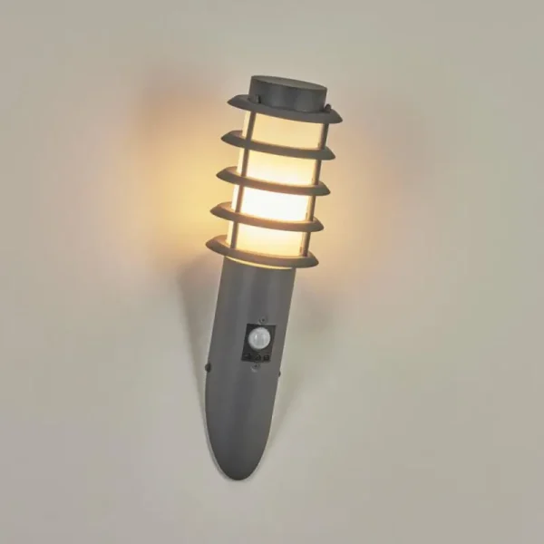 hofstein Applique murale d'extérieur Tunes Anthracite, 1 lumière, Détecteur de mouvement* Lampes Modernes