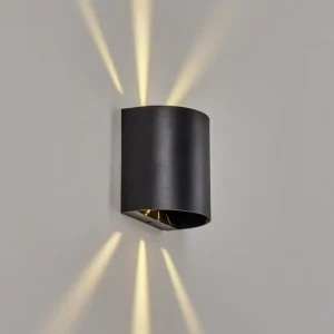 hofstein Applique murale d'extérieur Arteaga LED Noir, 1 lumière* Lampes Modernes