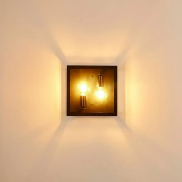 hofstein Applique murale d'extérieur Caudry Noir, 2 lumières* Lampes Modernes