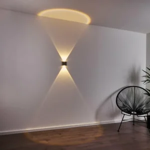hofstein Applique murale d'extérieur Abaiang LED Gris, 1 lumière* Lampes Modernes