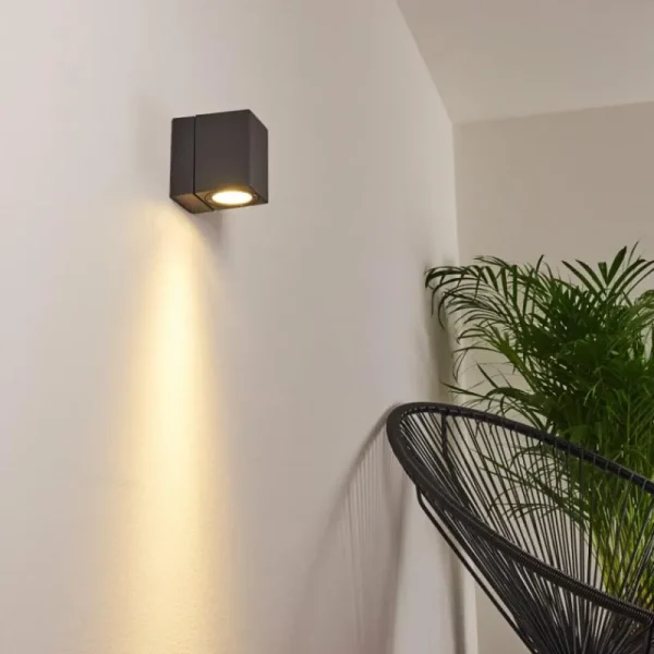 hofstein Applique murale d'extérieur Bregenz LED Anthracite, 1 lumière* Lampes Modernes