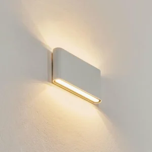 hofstein Applique murale d'extérieur Tammisaari LED Transparent, Blanc, 1 lumière* Lampes Modernes