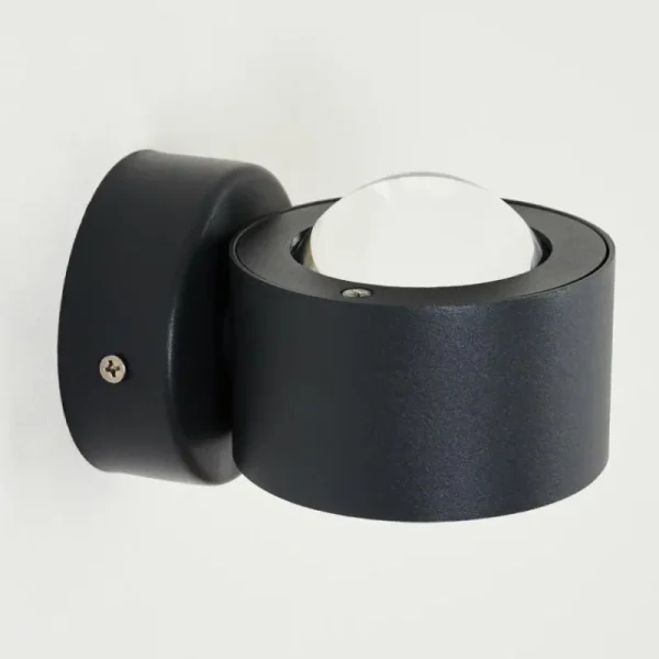 hofstein Applique murale d'extérieur Andersro LED Noir, 2 lumières* Lampes Modernes