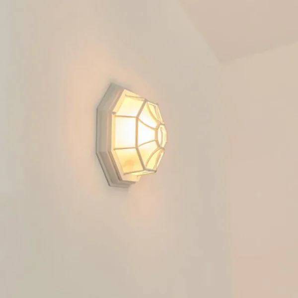 hofstein Applique murale d'extérieur Ibacache Blanc, 1 lumière* Lampes Modernes