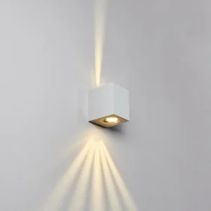 hofstein Applique murale d'extérieur Mora LED Blanc, 2 lumières* Lampes Modernes