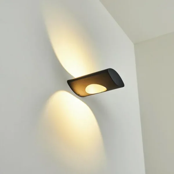 hofstein Applique murale d'extérieur Lémettou LED Anthracite, Blanc, 1 lumière* Lampes Modernes