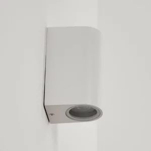 hofstein Applique murale d'extérieur Kingstown Blanc, 2 lumières* Lampes Modernes