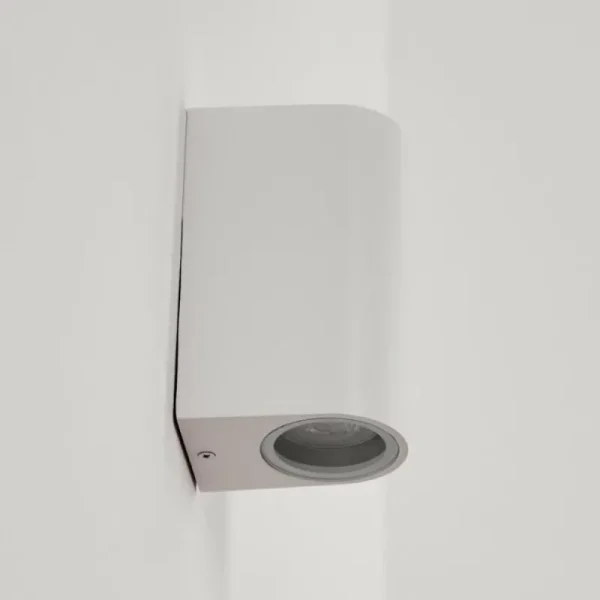 hofstein Applique murale d'extérieur Kingstown Blanc, 2 lumières* Lampes Modernes