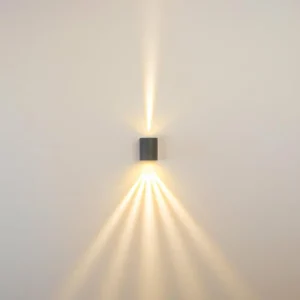 hofstein Applique murale d'extérieur Mora LED Gris, 2 lumières* Lampes Modernes