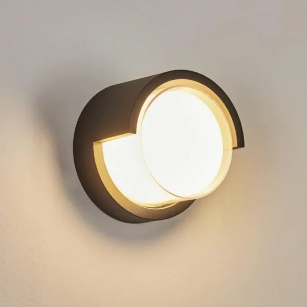 hofstein Applique murale d'extérieur Vurey LED Noir, 1 lumière* Lampes Modernes