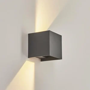 hofstein Applique murale d'extérieur Anobra LED Anthracite, Blanc, 1 lumière* Lampes Modernes