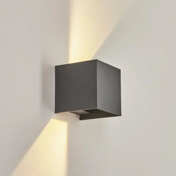 hofstein Applique murale d'extérieur Anobra LED Anthracite, Blanc, 1 lumière* Lampes Modernes