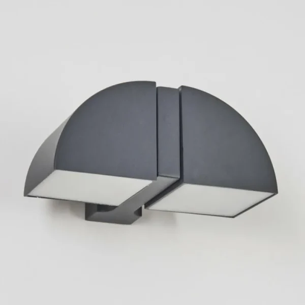 hofstein Applique murale d'extérieur Kontenga LED Anthracite, 2 lumières* Lampes Modernes