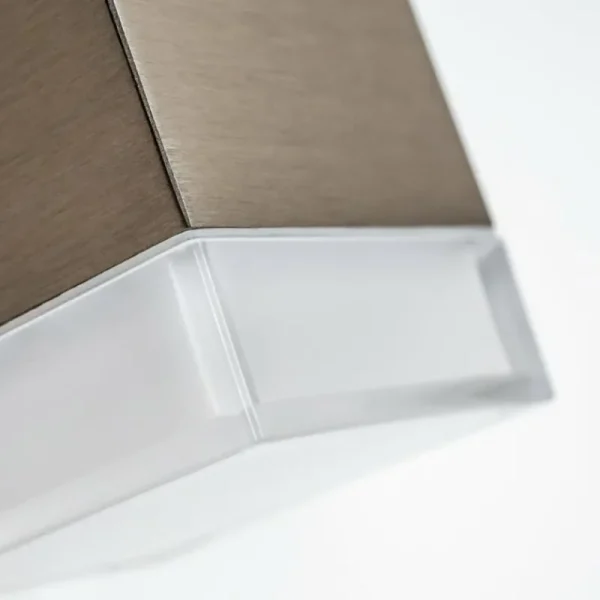 hofstein Applique murale d'extérieur Tibor LED Acier inoxydable, 2 lumières* Lampes Modernes