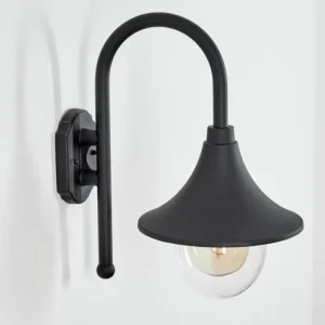 hofstein Applique murale d'extérieur Brilliant Berna Noir, 1 lumière* Lampes Modernes