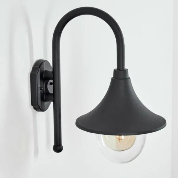 hofstein Applique murale d'extérieur Brilliant Berna Noir, 1 lumière* Lampes Modernes