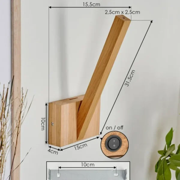 hofstein Applique murale Donoume LED Écru, 1 lumière* Lampes Modernes