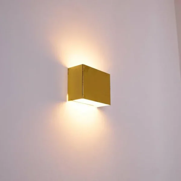 hofstein Applique murale Dorata Or, 1 lumière* Lampes En Verre