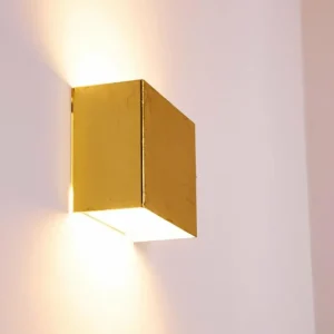 hofstein Applique murale Dorata Or, 1 lumière* Lampes En Verre