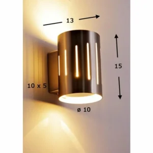 hofstein Applique murale Eglo Madras 1 Chrome, Acier inoxydable, Nickel mat, 1 lumière* Lampes Modernes