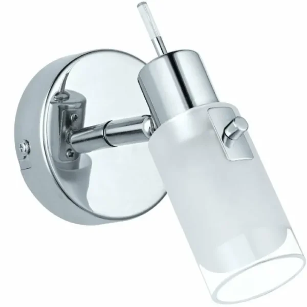 Luminaires Eglo Applique murale Eglo ORVIETO LED Chrome, 1 lumière* Lampes En Verre