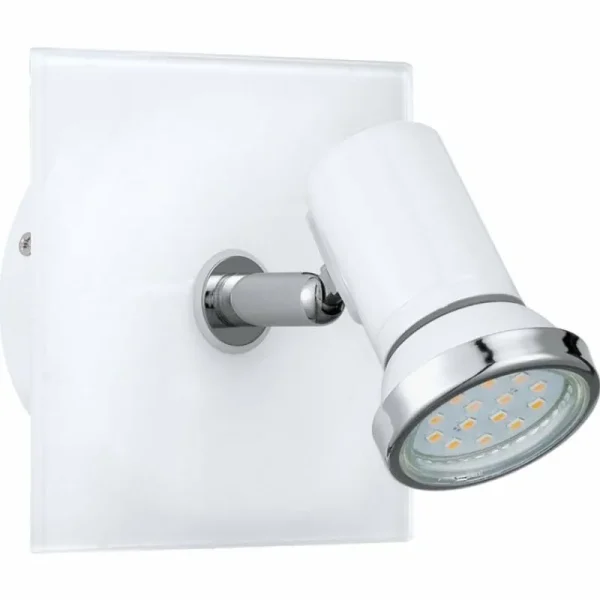 Luminaires Eglo Applique murale Eglo TAMARA LED Chrome, Blanc, 1 lumière* Lampes En Verre