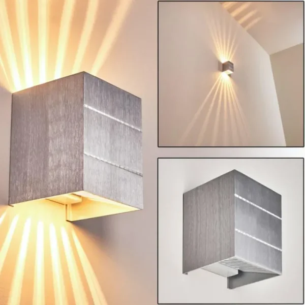 hofstein Applique murale Erik Aluminium, 1 lumière* Lampes Modernes