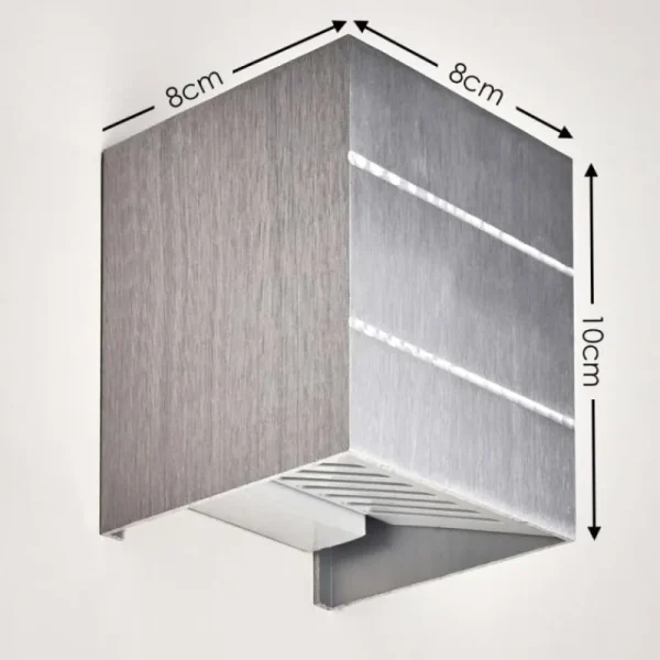 hofstein Applique murale Erik Aluminium, 1 lumière* Lampes Modernes