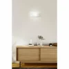 Luminaires Fabas Luce Applique murale Fabas Luce Naxar Blanc, 1 lumière* Lampes En Verre