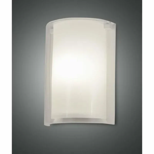 Luminaires Fabas Luce Applique murale Fabas Luce Maribel Blanc, 1 lumière* Lampes En Verre